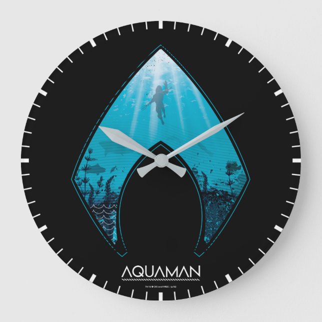 Aquaman | ser igenom det grafiska Aquaman Stor Klocka (Framsida)