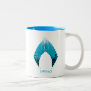 Aquaman   ser igenom det grafiska Aquaman Två-Tonad Mugg