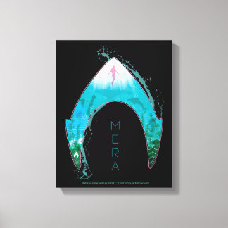 Aquaman | ser igenom det grafiska Mera symbolhav Canvastryck