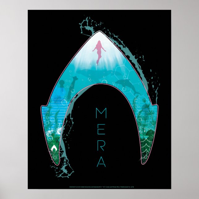 Aquaman | ser igenom det grafiska Mera symbolhav Poster (Framsidan)