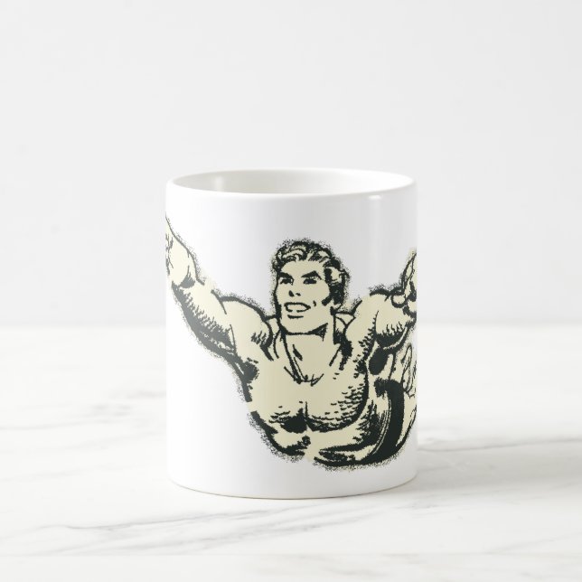 Aquaman Soars BW Kaffemugg (Center)