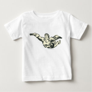 Aquaman Soars BW T-shirt