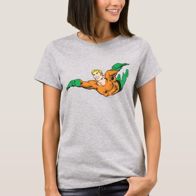 Aquaman Soars T Shirt (Framsida)
