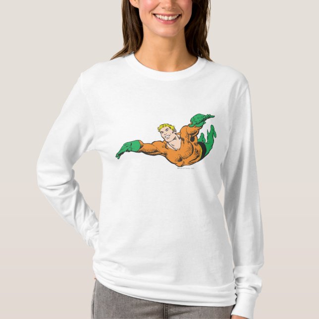 Aquaman Soars Tee Shirt (Framsida)