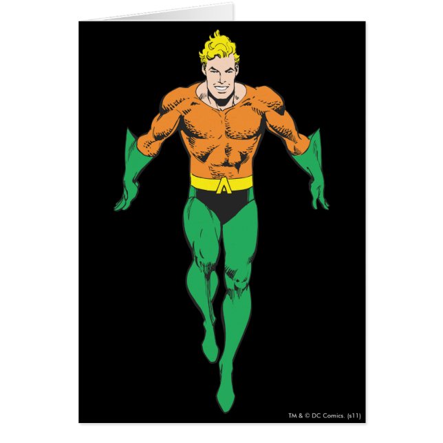 Aquaman Springa Hälsningskort (Framsidan)