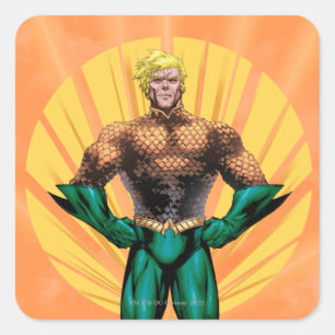 Aquaman Ständiga Fyrkantigt Klistermärke