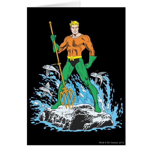 Aquaman Stands med Pitchfork Hälsningskort (Framsidan)