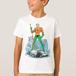 Aquaman Stands med Pitchfork Tee Shirt