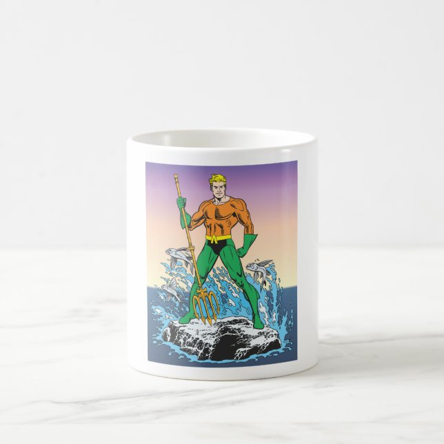 Aquaman Stands with Spear Kaffemugg (Center)