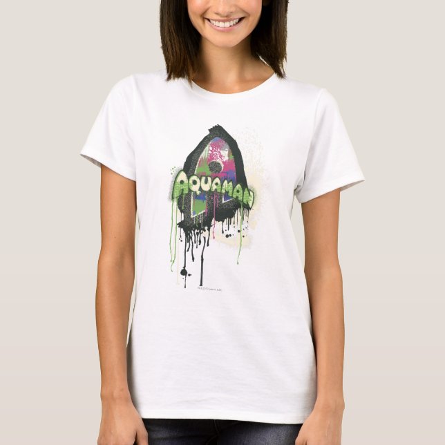 Aquaman - Twisted Oskuld Brev Tee (Framsida)