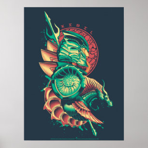 Aquaman Xebel kung grafiska Nereus Poster