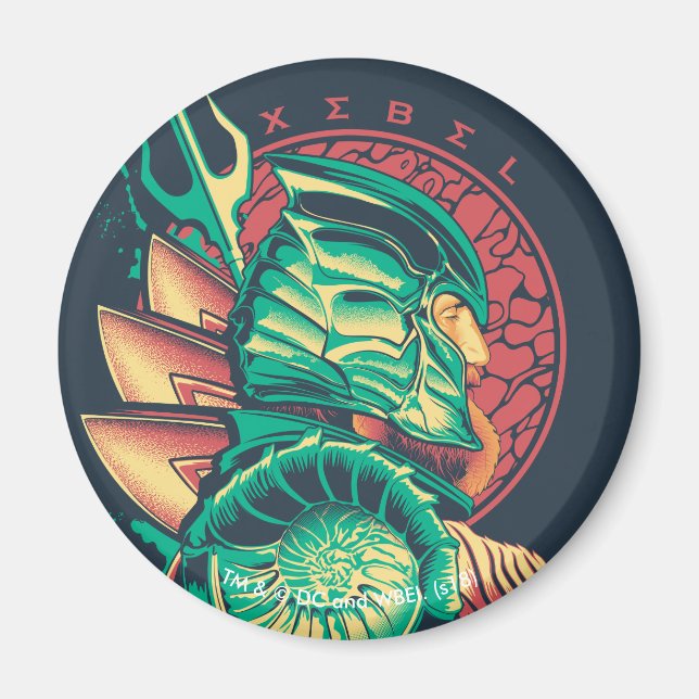 Aquaman | Xebel Kung Nereus Graphic Magnet (Framsidan)