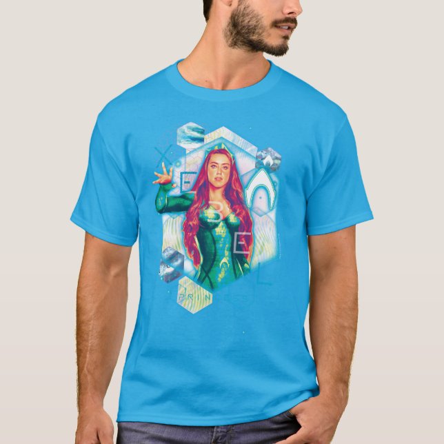 Aquaman | Xebel Princess Mera Hexagonal Graphic T Shirt (Framsida)