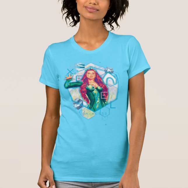 Aquaman | Xebel Princess Mera Hexagonal Graphic T Shirt (Framsida)