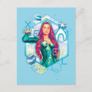 Aquaman   Xebel Princess Mera Hexagonal Graphic Vykort