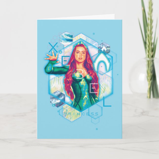 Aquaman | Xebel Princess Mera Sexhörnig Grafisk Kort (Framsida)