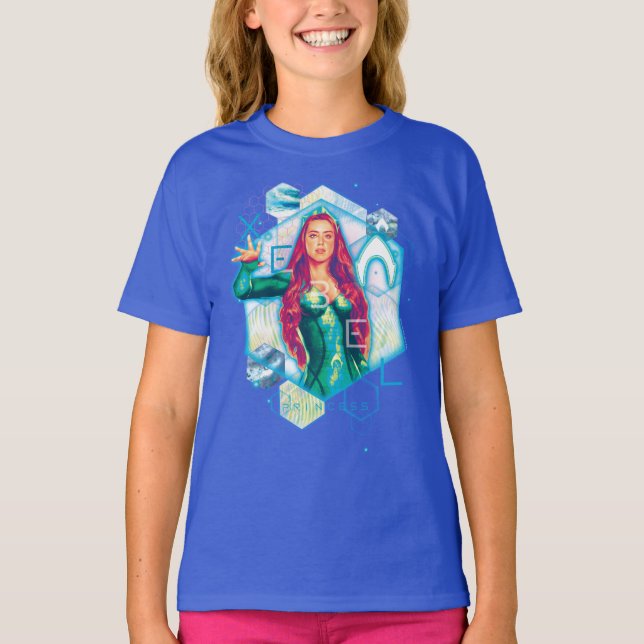 Aquaman | Xebel Princess Mera Sexhörnig Grafisk T Shirt (Framsida)