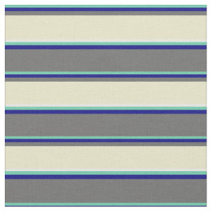 Aquamarin, Blue, Dim Grått, Blek Goldenrod & White Tyg