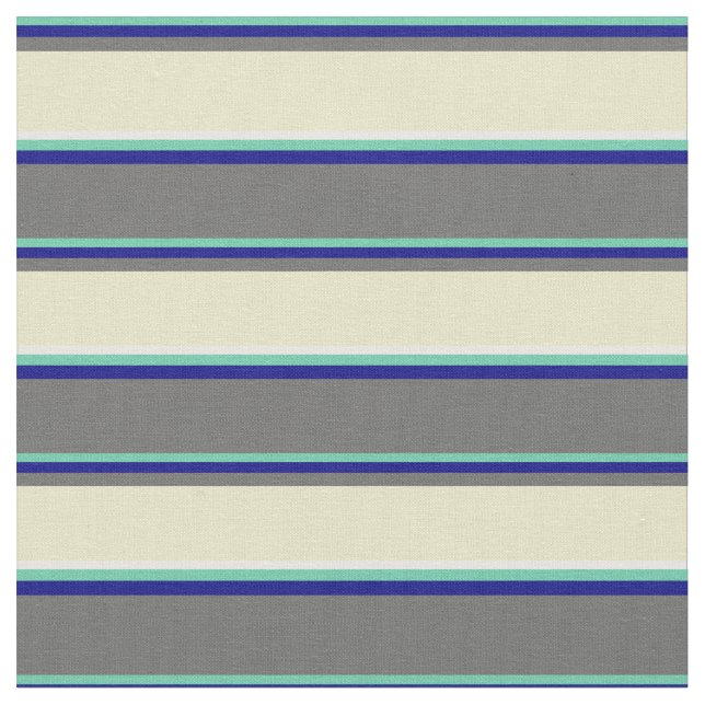 Aquamarin, Blue, Dim Grått, Blek Goldenrod & White Tyg (Närbild)