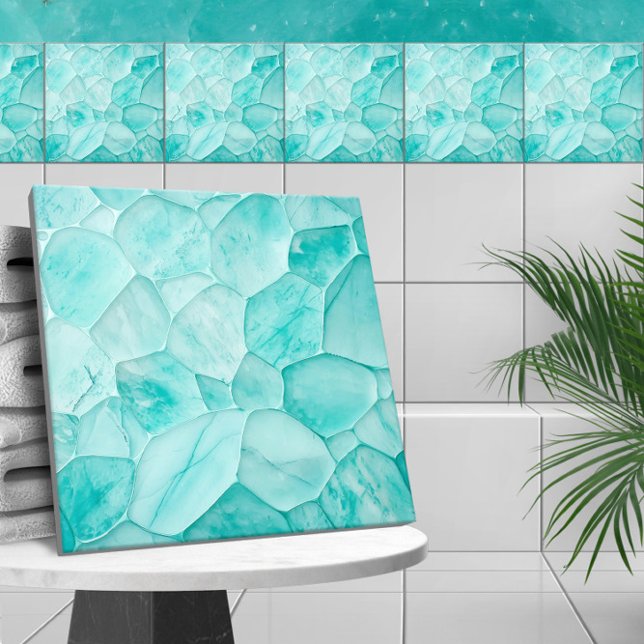Aquamarin - cellernas abstrakt kakelplatta (Skapare uppladdad)