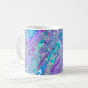 Aquamarin och Ametyst Crystal Kaffemugg