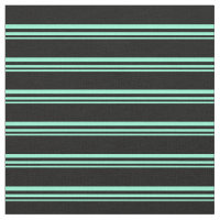 Aquamarine & Black Färgad stripe/lind Mönster