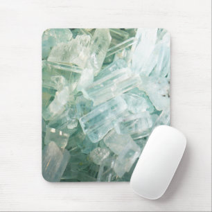 Aquamarine Blue Beryl Gemstone Mouse Pad Musmatta
