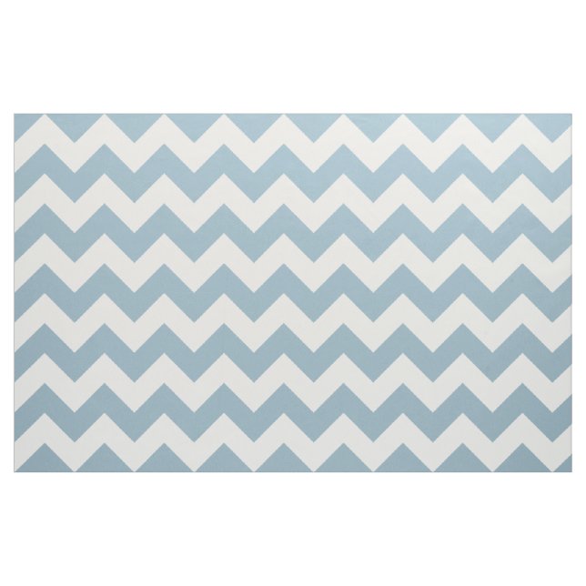 Aquamarine Blue Chevron Zigzag Fabric Tyg (Yard)
