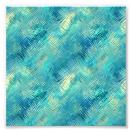 Aquamarine Blue Crystal Gel Struktur Fototryck