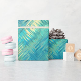 Aquamarine Blue Crystal Gel Struktur Presentpapper