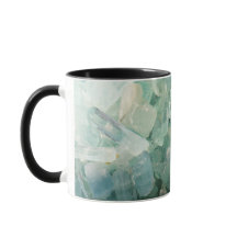 Aquamarine Blue Crystal Gemstone Birthstone Mugg