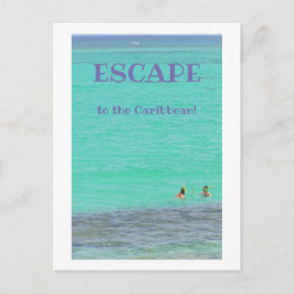 AQUAMARINE CARIBBEAN/TVÅ SNORKELERS/ESCAPE TO CARI VYKORT