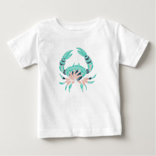 Aquamarine Crab Ocean Älskare T-Shirt