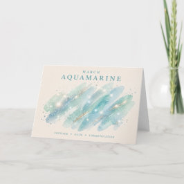 Aquamarine Crystal Swipe Kort
