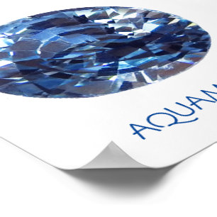 Aquamarine Gemstone poster