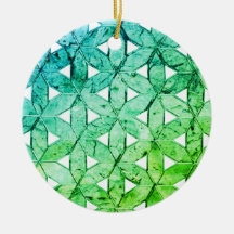 Aquamarine grönt Mosaic | Livslblomma