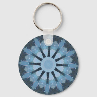 Aquamarine Kaleidoscope Nyckelring