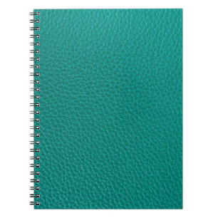 Aquamarine Leather: Fashionable Snake Struktur. Anteckningsbok