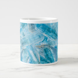 Aquamarine March Birthday Crystal Gemstone 20 oz Jumbo Mugg