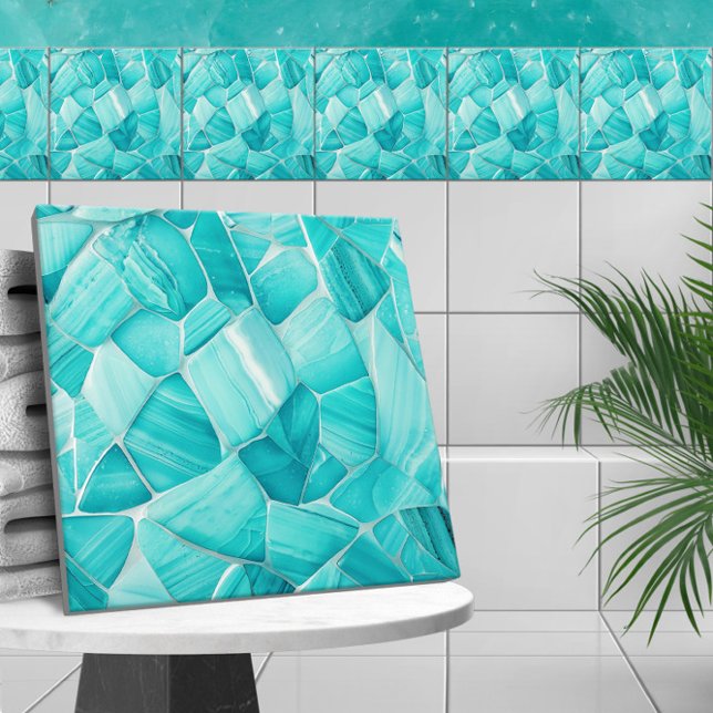 Aquamarine - Mosaic Kakelplatta (Skapare uppladdad)