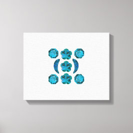 Aquamarine Motif Canvastryck