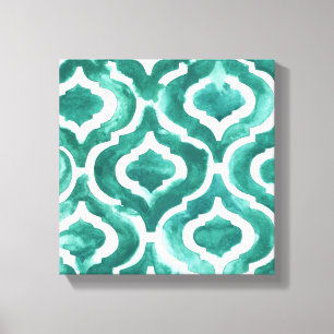 Aquamarine Motif IV Canvastryck