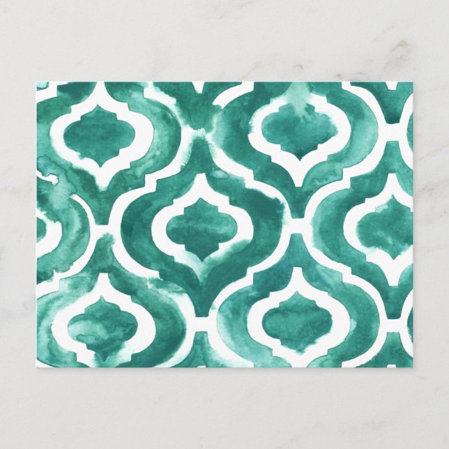 Aquamarine Motif IV Vykort (Framsida)