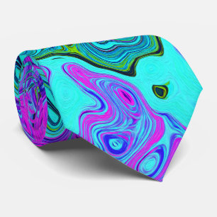 Aquamarine och Magenta Coola Retro Liquid Swirl Slips