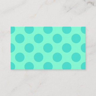 Aquamarine och Turquise Polka dots Visitkort