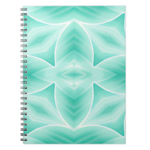 Aquamarine och White Geometric Patern