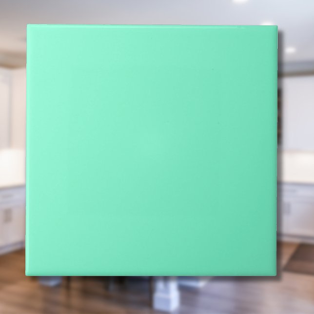 Aquamarine Solid Färg | Klassisk | ELEGANT Kakelplatta (Skapare uppladdad)