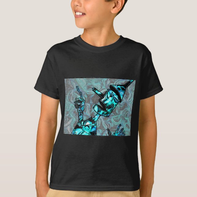 Aquamarine Tin Man T Shirt (Framsida)