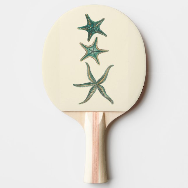 Aquamarine Triple Starfish Pingisracket (Framsidan)