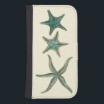 Aquamarine Triple Starfish Plånboksfodral För Samsung Galaxy S4<br><div class="desc">Denna bild av olika typer av stjärnfiskar kommer att vara ett underbart tillskott i din havssandsamling. Man kan se sig själv på strandjakten efter svält eller i sanden. Denna bild är perfekt för dem som lever i kärlek och vill ta den överallt.</div>